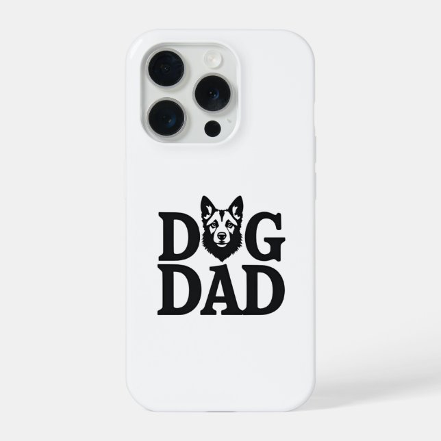 Proud Dog Dad Apparel & Accessories iPhone Hülle (Rückseite)