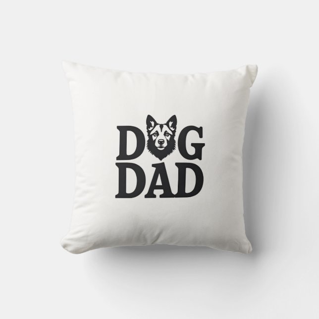 Proud Dog Dad Apparel & Accessories Kissen (Vorderseite)