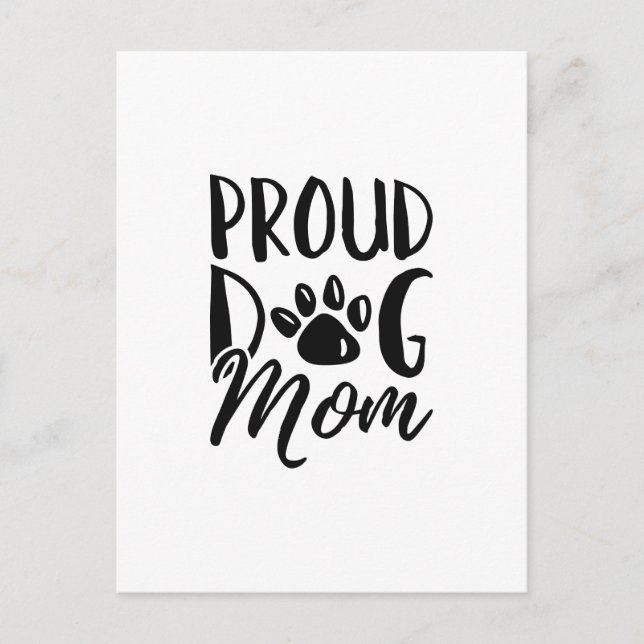 Proud Dog Mama Postkarte (Vorderseite)