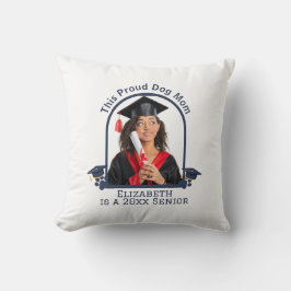 Proud Dog Mum ist ein Senior - Custom Abschluss Kissen