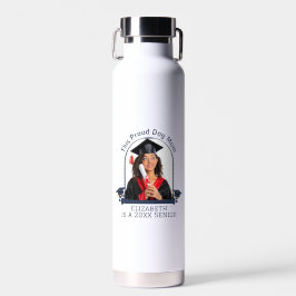 Proud Dog Mum ist ein Senior - Custom Abschluss Trinkflasche