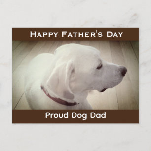 Proud Dog Vater Dark Brown Postkarte