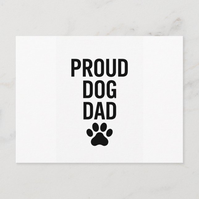 Proud Dog Vater - Funny Pet Lover Geschenk für Män Postkarte (Vorderseite)