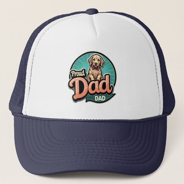 Proud Dog Vater Truckerkappe (Vorderseite)