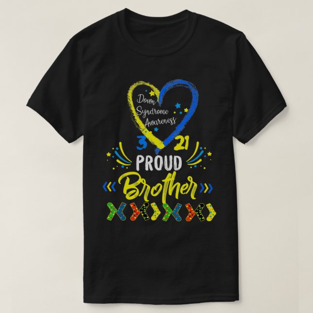 Proud-Down-Syndrom Bruderwissen, Schwester T-Shirt (Design vorne)