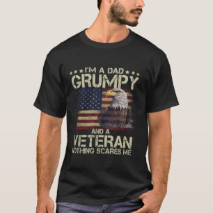 Proud Eagl I bin Vater Grumpy und Veteran American T-Shirt
