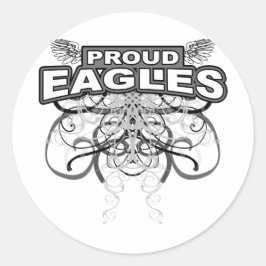 Proud Eagles Runder Aufkleber
