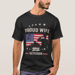 Proud Ehefrau U.S. Navy Veteran - Veterans Tagesge T-Shirt