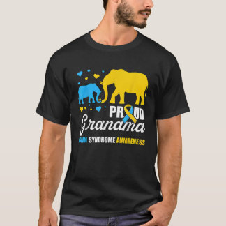 Proud Elephant Oma Down Syndrome Awareness Shi T-Shirt