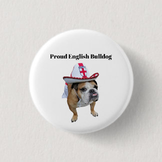 Proud English Bulldog Button