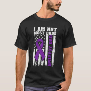 Proud Epilepsy Vater US Flag Vater einer Epilepsie T-Shirt