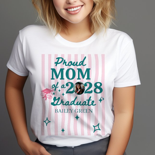Proud Family Cute Preppy  Custom Graduation  T-Shirt (Von Creator hochgeladen)