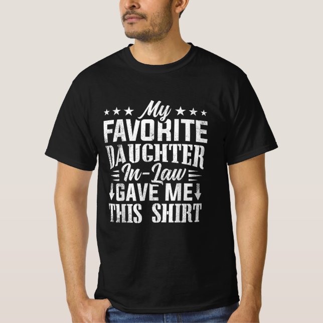 Proud Father-in-Law Funny Family Gifts T-Shirt (Vorderseite)
