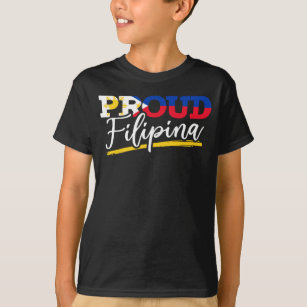 Proud Filipina Pride Philippines Woman Girl T-Shirt