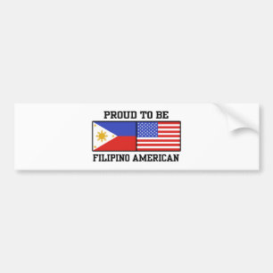 Proud Filipino American Autoaufkleber
