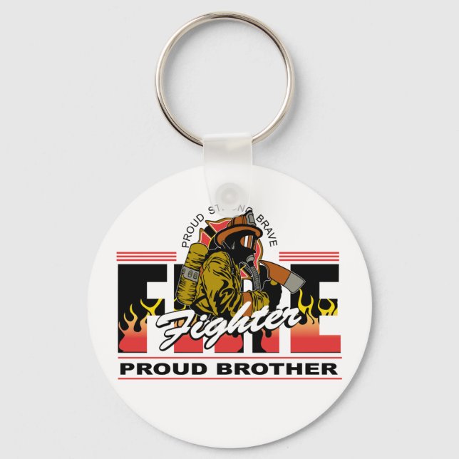 Proud Firefighter Brother Schlüsselanhänger (Vorderseite)