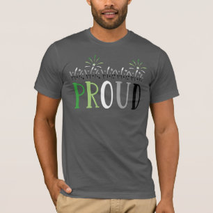 PROUD Fireworks Aromantic T-Shirt