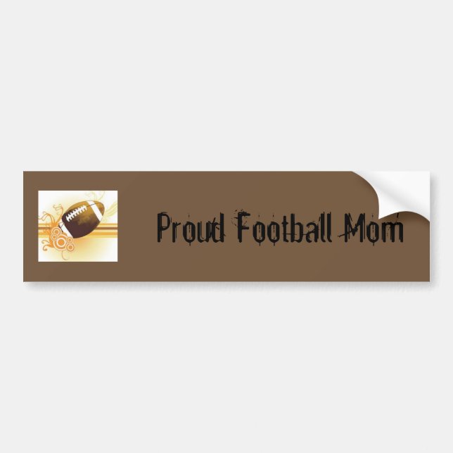 Proud Football-Mama Autoaufkleber (Vorne)