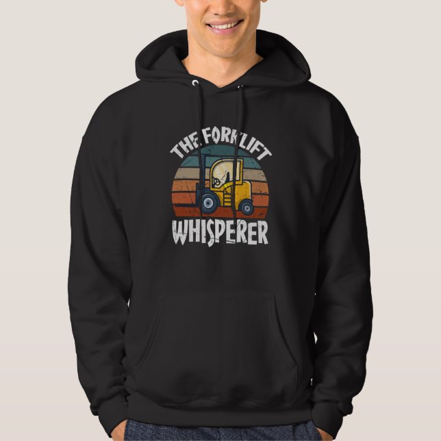 Proud Forklift Operator Warehouse Forklift Driver Hoodie (Vorderseite)