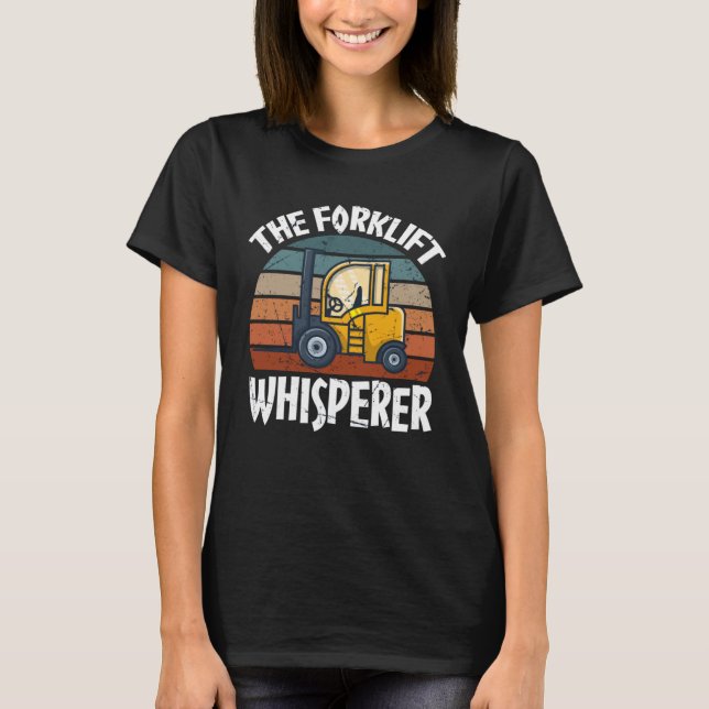 Proud Forklift Operator Warehouse Forklift Driver T-Shirt (Vorderseite)
