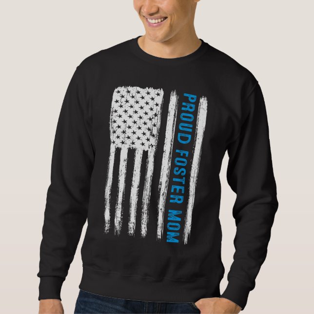 Proud Foster Mama Eltern Adoption Tag Foster Sweatshirt (Vorderseite)