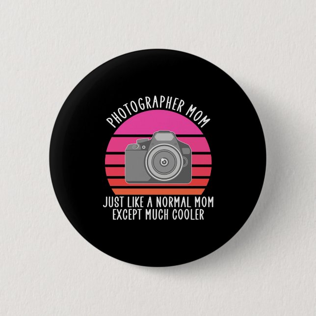 Proud Fotograf Mama Button (Vorderseite)