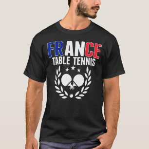 Proud France Tischtennis Französisch Ping Pong Unt T-Shirt