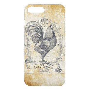 Proud French Rooster La Poulet Vintage Kunst iPhone 8 Plus/7 Plus Hülle