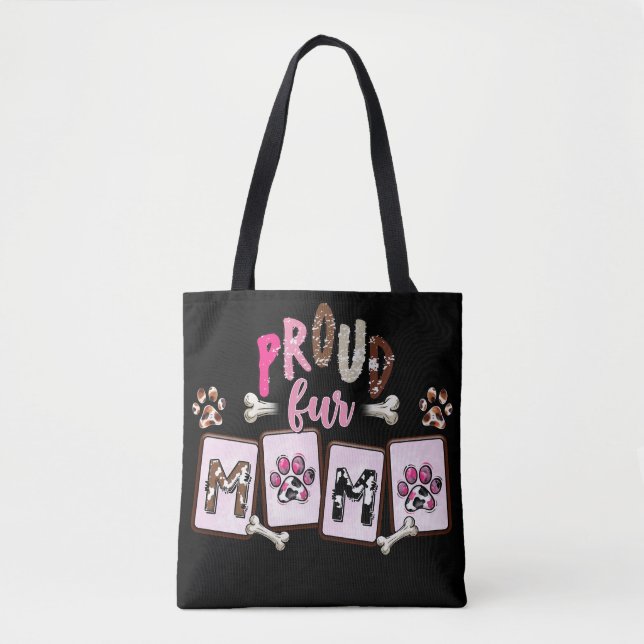 Proud Fur Mama Dog Lover Typografie (Vorderseite)
