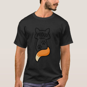 Proud Furry Furries Schwanz Ohren Furry Person T-Shirt