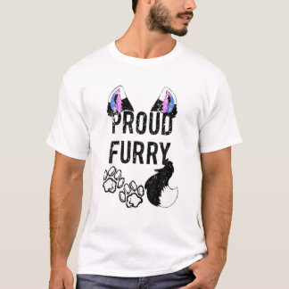 Proud Furry Shirt Furries Shirt Schwanz und Ohren 