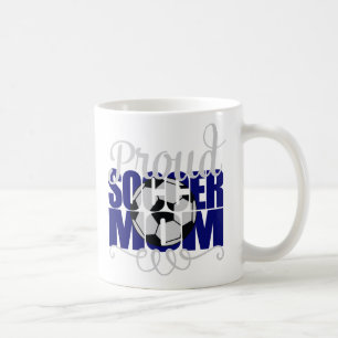 Proud-Fußball-Mama in Blue Tasse