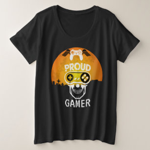 PROUD GAMER - HALLOWEEN SPIELE-NERD GROßE GRÖßE T-Shirt