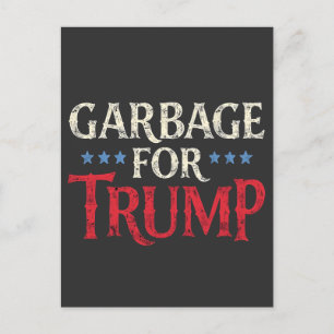 Proud Garbage Puerto Rico Latinos für Trump Postkarte
