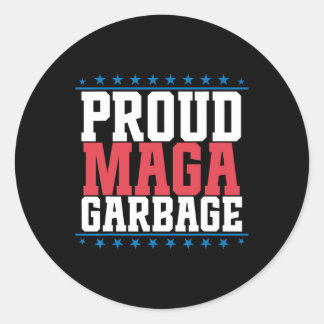 Proud Garbage Trump Unterstützer 7 Runder Aufkleber