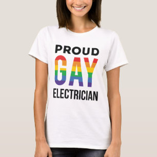 Proud Gay Electrician LGBTQ Monat T-Shirt