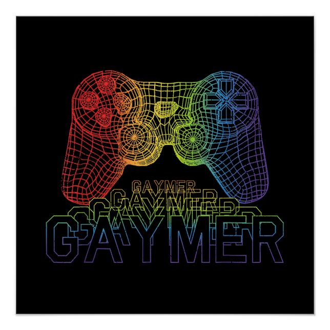 Proud Gaymer, Gay Pride Gaming Poster (Vorderseite)