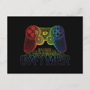 Proud Gaymer, Gay Pride Gaming Postkarte