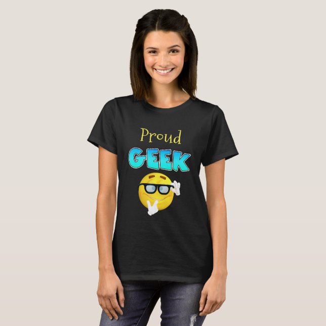 Proud Geek Funny Shirt (Vorne ganz)
