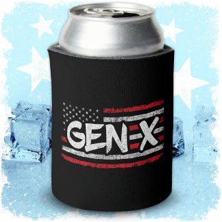 Proud Gen Xer Generation X American Flag Gen X Dosenkühler