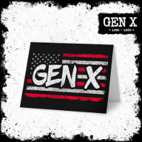 Proud Gen Xer Generation X American Flag Gen X