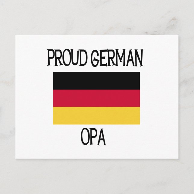 Proud German Opa Postkarte (Vorderseite)