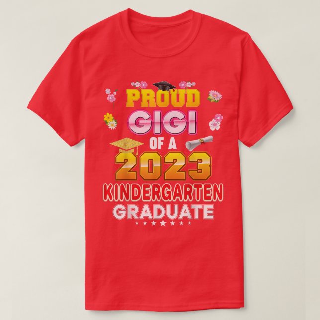 Proud Gigi eines Kindergartenstudiums der Klasse 2 T-Shirt (Design vorne)