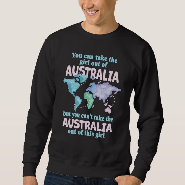 Proud Girl From Australia Relocation From Australi Sweatshirt (Vorderseite)