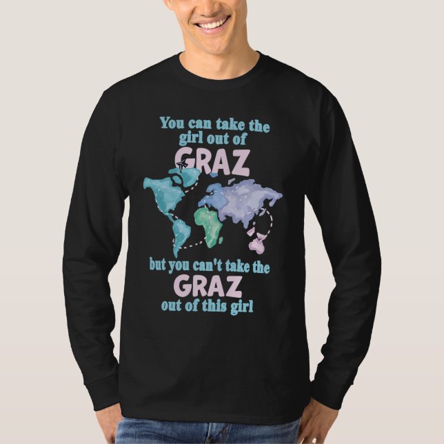 Proud Girl From Graz  Relocation From Graz T-Shirt (Vorderseite)
