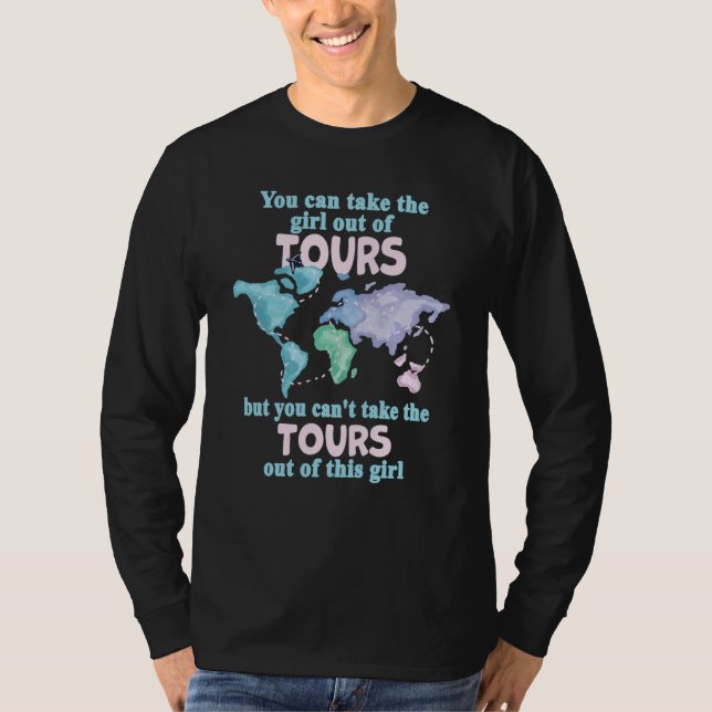 Proud Girl From Tours Relocation From Tours T-Shirt (Vorderseite)
