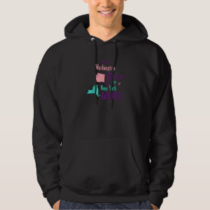Proud Girl Just a Washington Mädchen in New York W Hoodie