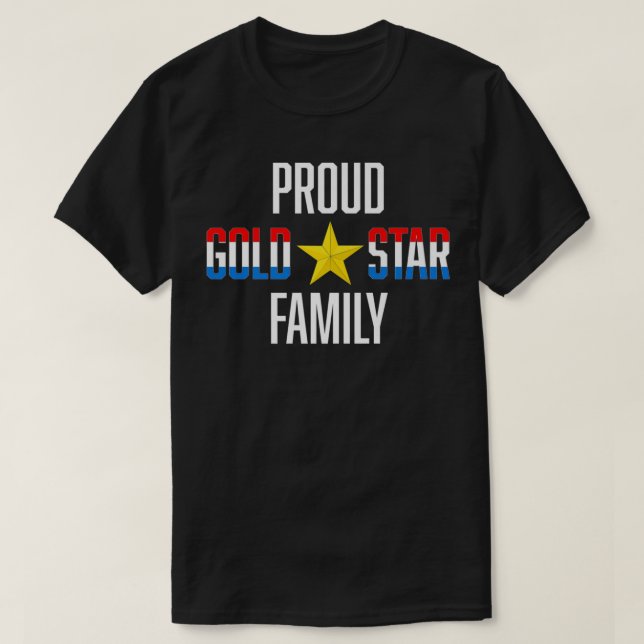 Proud Gold Star Family Military Tee for Families o (Design vorne)