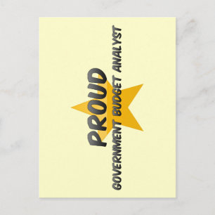 Proud Government Budget Analyst Postkarte