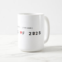 Proud Graduate 2025 Tasse - Personalisiert mit Nam